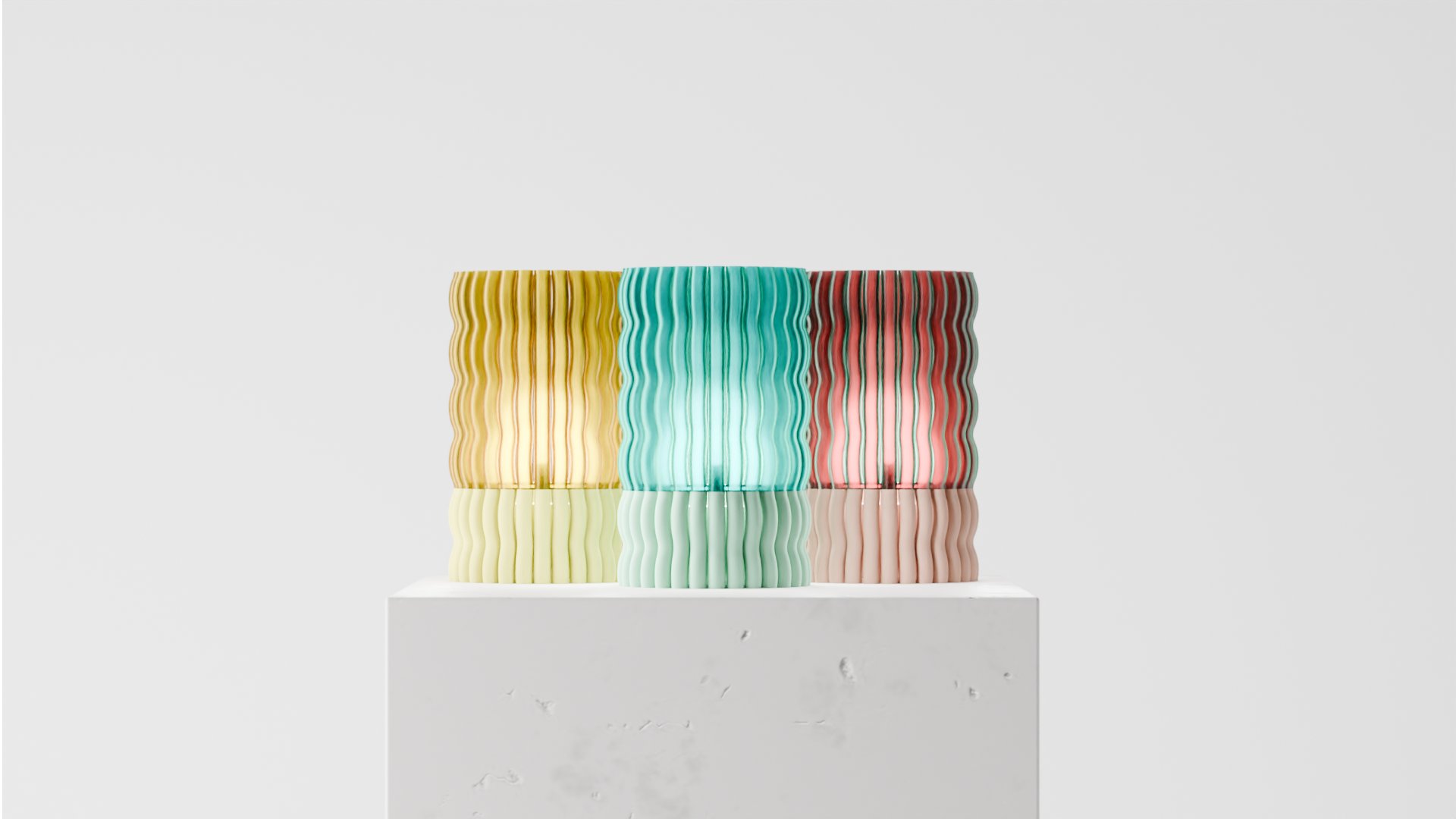 Tall Wibble Lamp e14